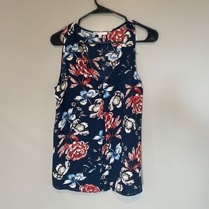 Floral Sleeveless Blouse